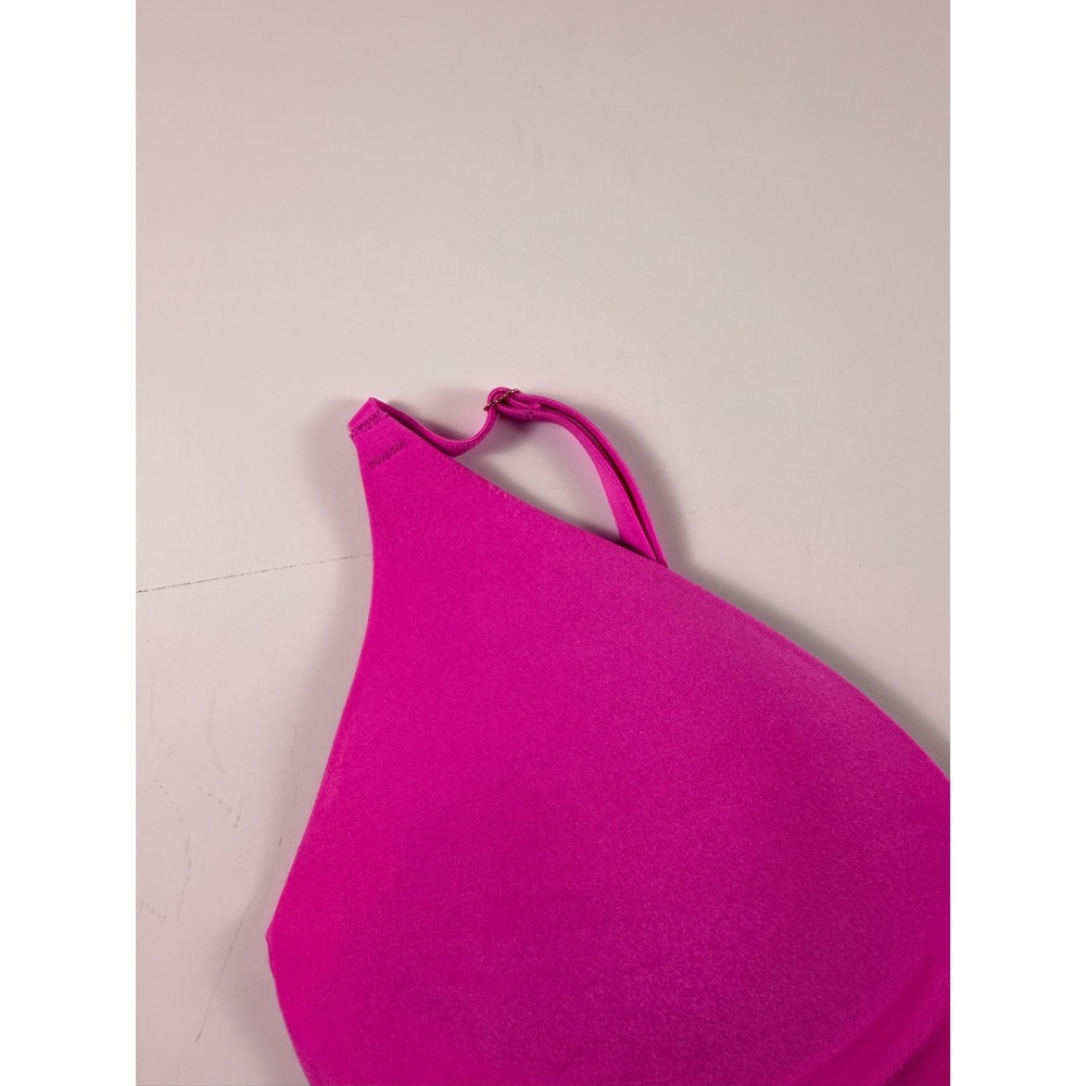 Victorias Secret PINK Wireless Bralette Magenta Pink Padded Seamless Size 4 - Picture 5 of 11